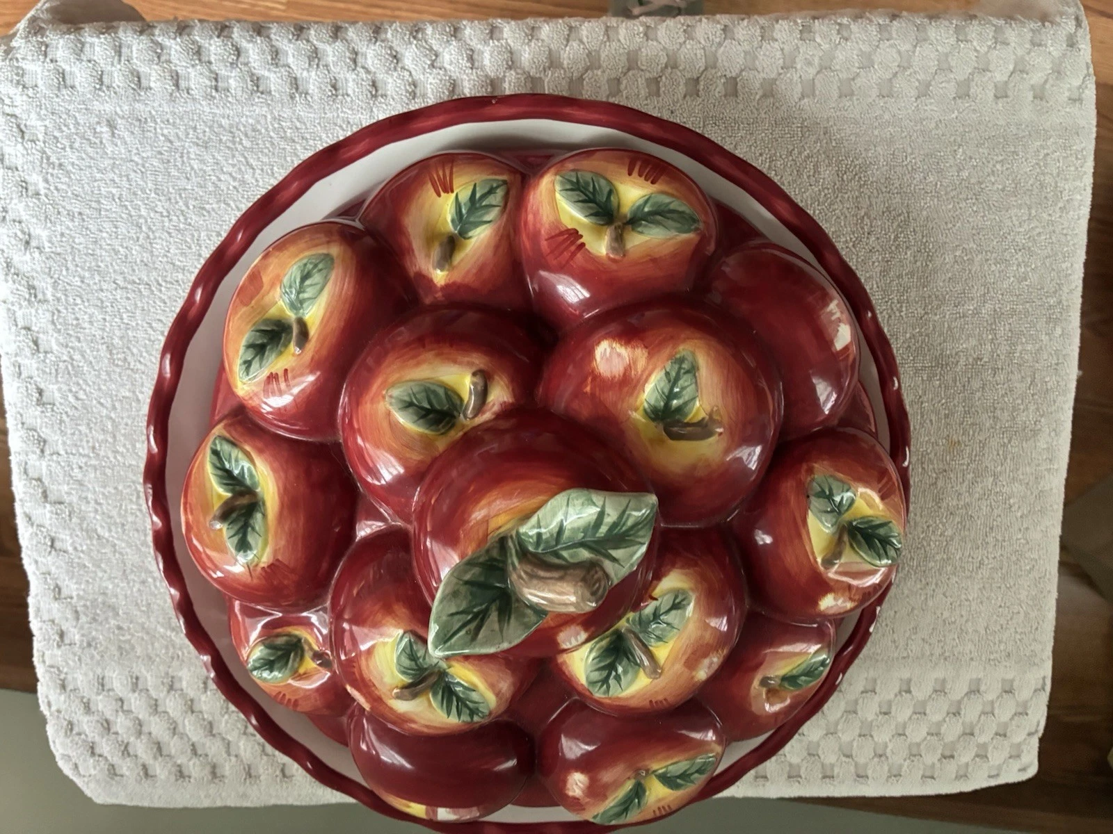 Vintage Ceramic Apple Pie Dish
