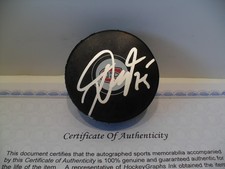 Jakub Dobes Autograph Signed Montreal Canadiens Puck COA Nice Bright Silver Pen