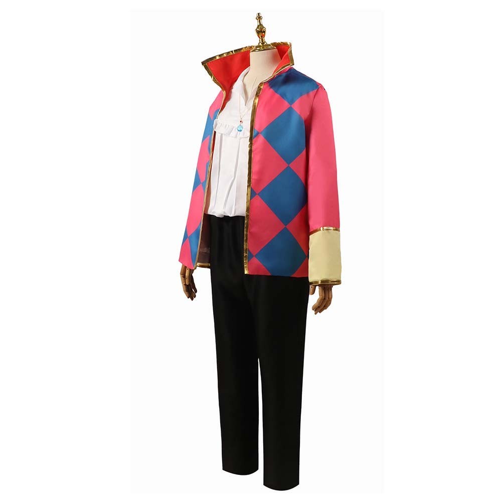 Howl's Moving Castle:Howl Cosplay Costume Halloween party Shirt+Pants fullSuits image 7