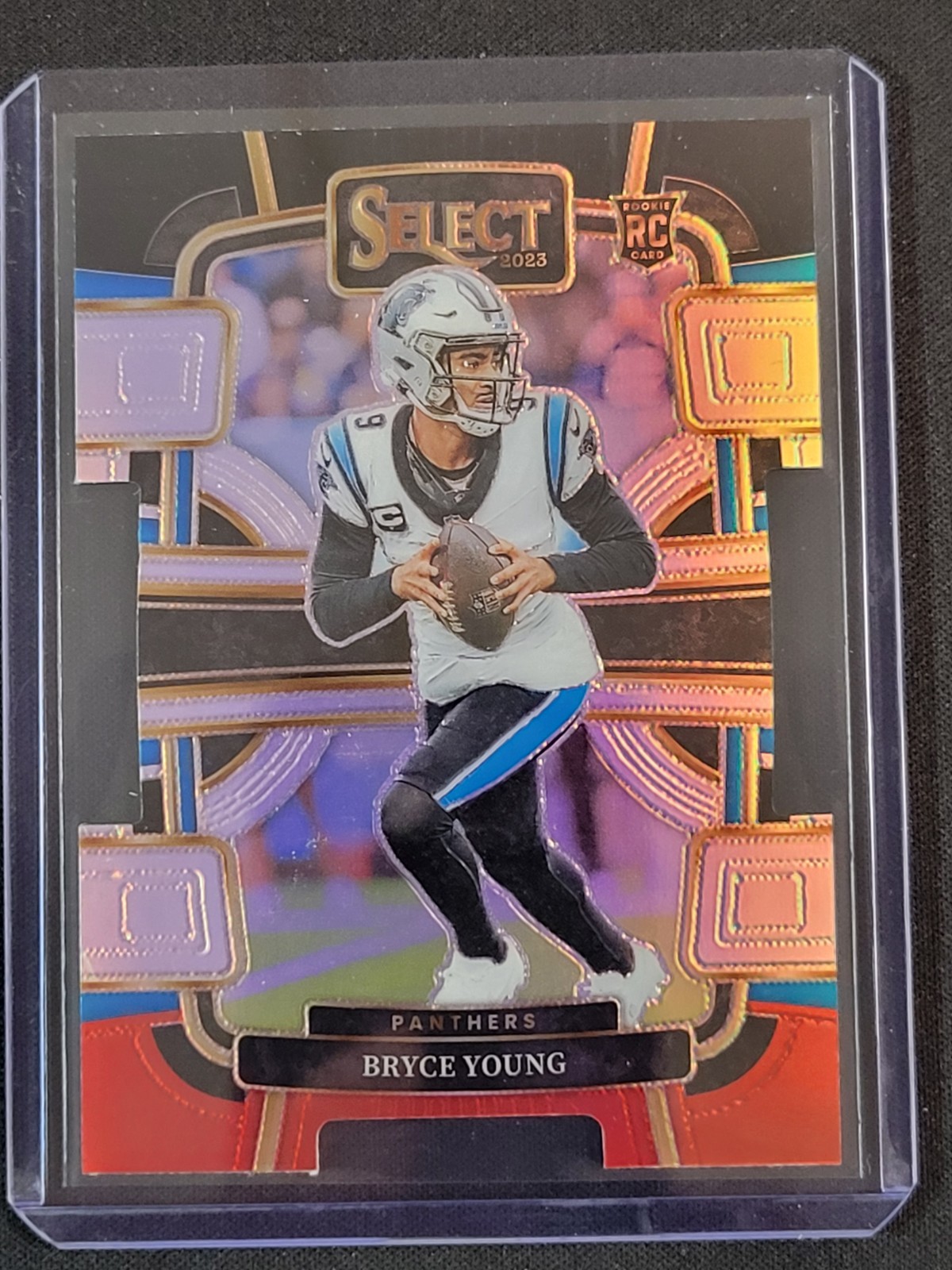 2023 Panini Select - Concourse Bryce Young #14 Black & Red Prizm Die-Cut (RC)