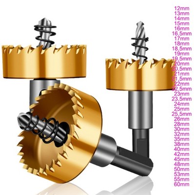 HSS Titanium Drill Saw12-60mm Drill Bits Stainless Steel Metal Wood Drill Crowns