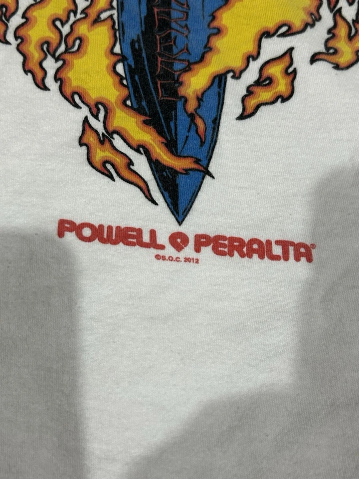 Y2K Powell Peralta Tee Shirt Mens Tommy Guerrero Skateboard Bones Brigade L - Image 3 of 4