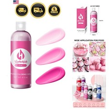 Rosa Gel Lebensmittelfarbe - 4,5 Unzen Professionelle Qualität Konzentrierte Lebensmittelfarbe, Gel...