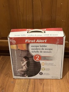 First Alert Escape Ladder 14 ft for 2 Story Home or Apt Holds up to 1125lbs NIB