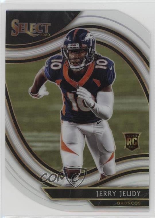 2020 Panini Select Field Level White Prizm Die-Cut Jerry Jeudy #356 1b20