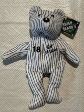 Salvino Bamm Beanos Scott Brosius #18 Yankees 1998 Champs Bear Plush Tagged