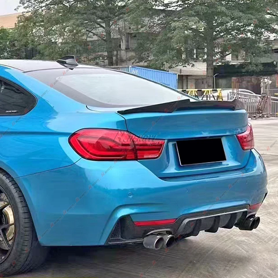 M4 Style Trunk Spoiler Gloss Black For 14-20 BMW F36 430i 435i 440i Gran Coupe - Image 2 of 4