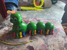 Leap Frog 1999 Green ALPHABET PAL Caterpillar Talking Learning Toy TESTED WORKS