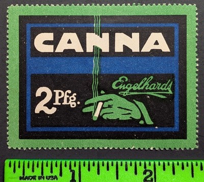 Vintage Canna Cigarettes Poster Stamp