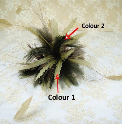 80 Farben Gänse Hechelfeder gedreht Halterung Flower Millinery für Hut Fascinator