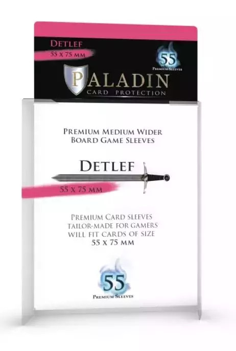 6425453001246 Koszulki na karty Paladin - Detlef 55x75mm Board-Dice 3190₽