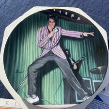 Bradford Exchange Elvis: Young & Wild Collection the Rockin' Rebel Plate