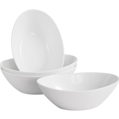 Salatschüssel Set Porzellan Groß Müslischale Suppenschale 4 Stück Weiß