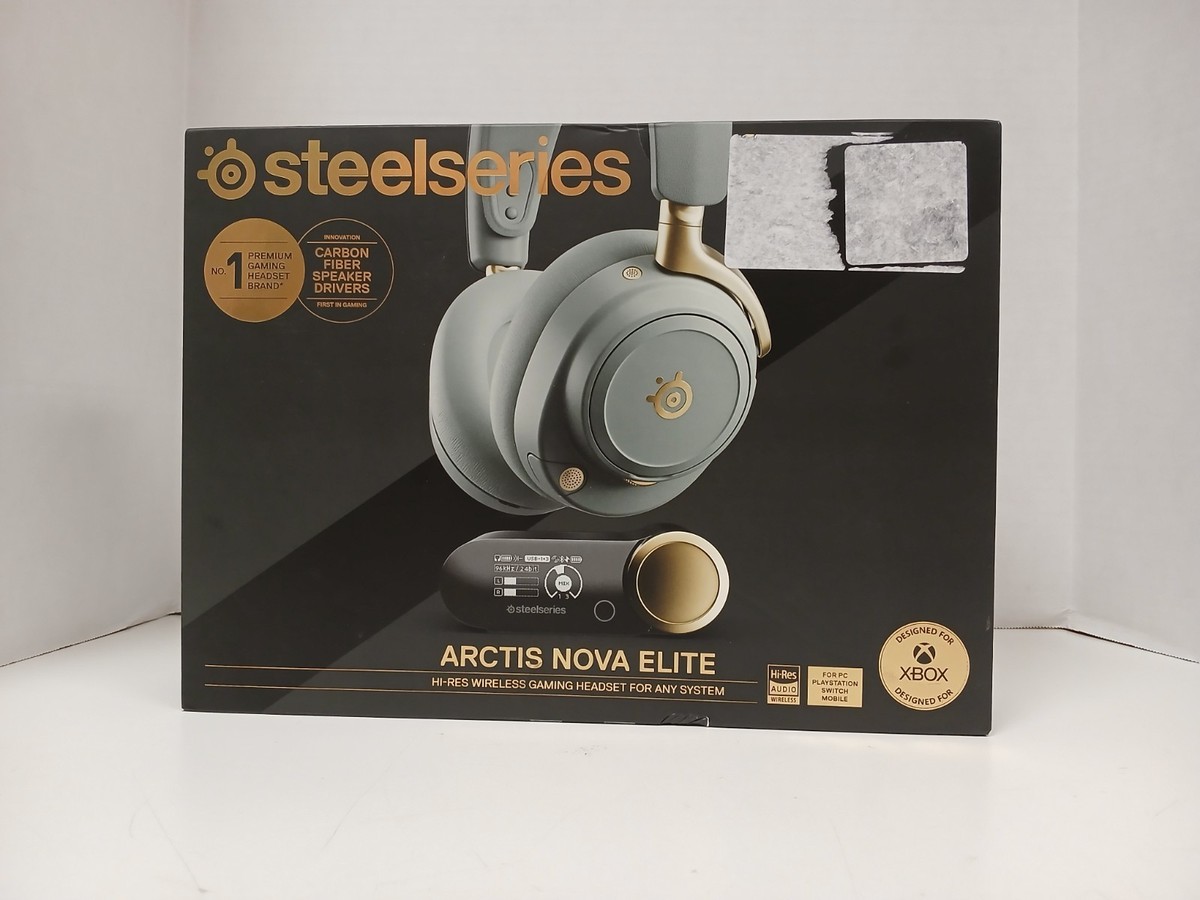SteelSeries Arctis Nova Elite Wireless Gaming Headset, Sage and