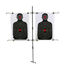 Target Stand Holder Outdoors Activities Hunting Paper Target Stand Double