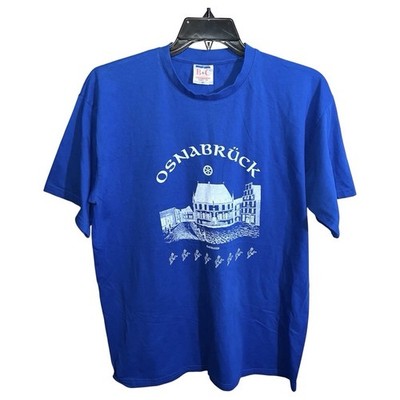 Osnabruck Rathaus B & C Exact 190 Shirt Men s Size XL  Blue Short Sleeve