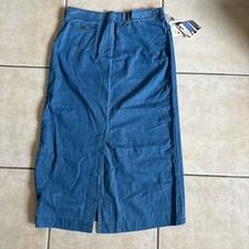 NWT Vintage Denim Midi Skirt