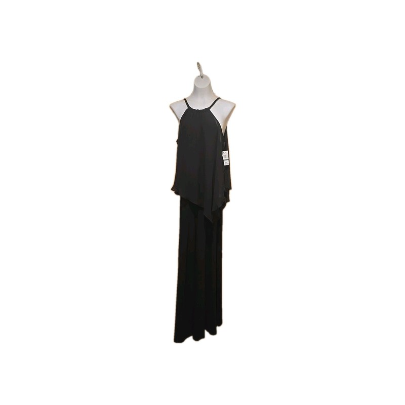Msk Black Jumpsuit  Halter  Large NWT