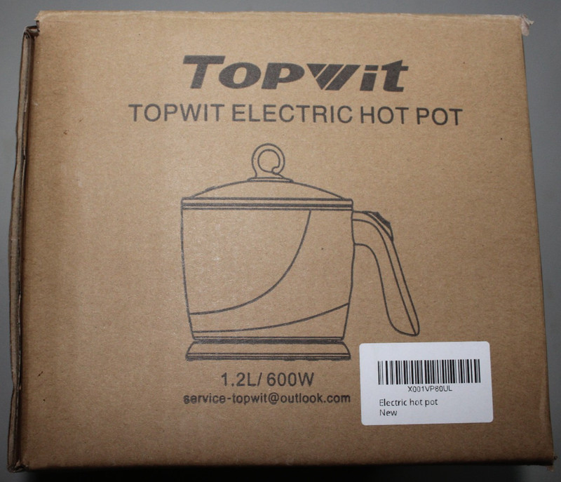 Topwit Electric Hot Pot 1.2L 600W NIB