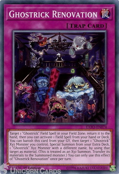 EXFO-EN074 Ghostrick Renovation Common 1st Edition Mint YuGiOh Card