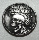 HOBO Suicidal Tendencies Punk Rock Skull Made From A REAL Buffalo Nickel SIGNED