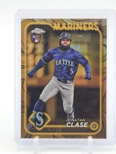 JONATAN CLASE 2024 TOPPS CHROME GILDED GOLD ROOKIE /99 #11 MARINERS Q6785