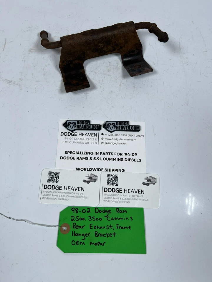 Colgador de marco de escape trasero Cummins 5,9 L Dodge Ram 2500 3500 1998-2002 fabricante de equipos originales Foto 4 de 4