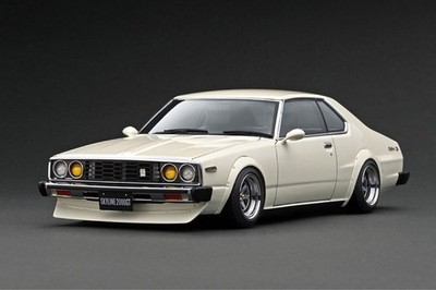 TK.Company ignition model 1/18 Nissan Skyline 2000 GT-ES C210 IG3231 White