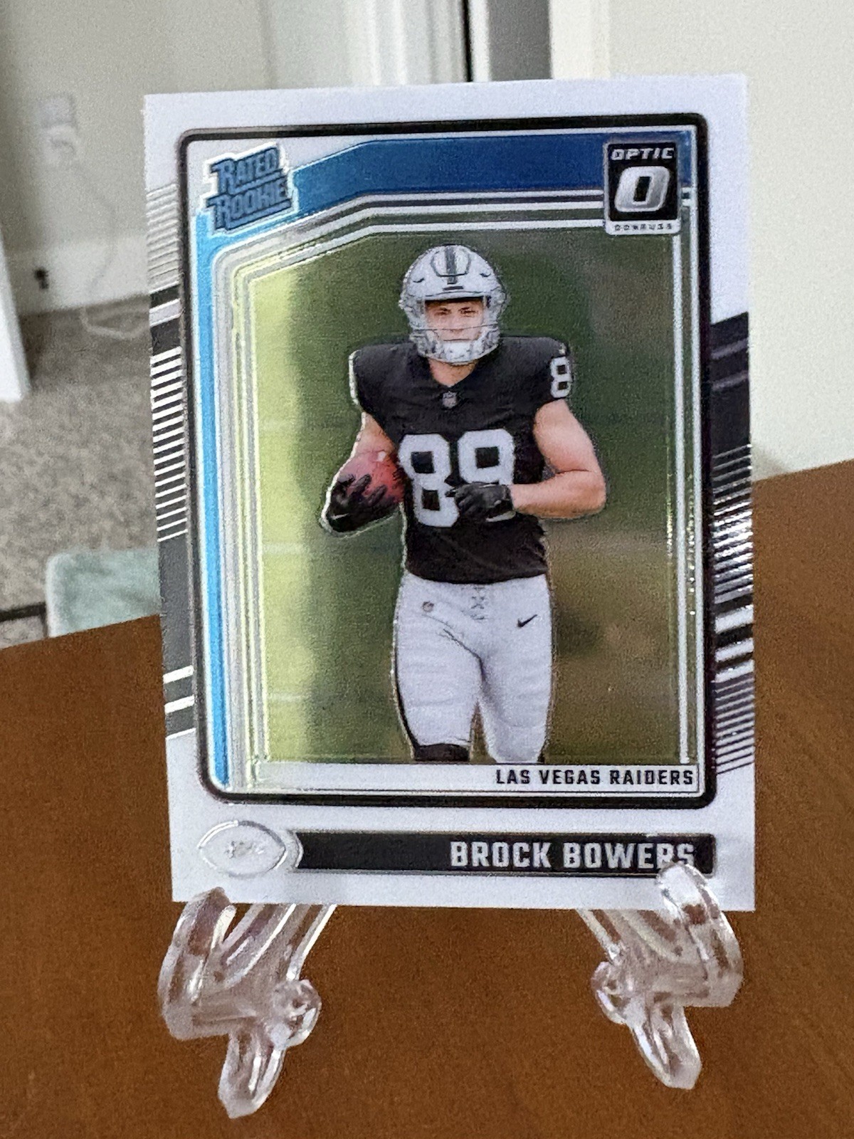 2024 Panini Donruss Optic - Rated Rookie Brock Bowers #215 Holo Prizm (RC)