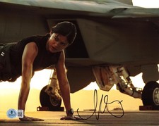 Monica Barbaro Signed 8x10 Photo Top Gun Maverick Authentic Autograph Beckett