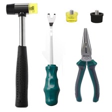 5 PCS Upholstery Tacks Tools DoubleFaced Mallet Tack Lifter Removal Pliers