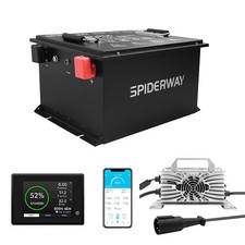 48V 150Ah LiFePO4 Lithium Golf Cart Battery for Club Car DS Precedent w/Charger