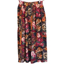 90s Separate Issue Floral Maxi Skirt Bohemian Cottagecore