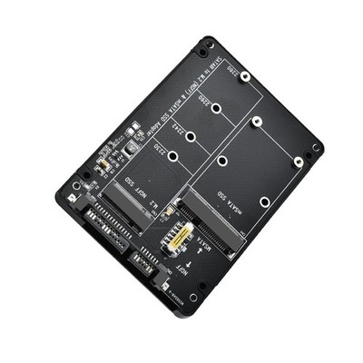 Adapterkarte 2 in 1 Konverter Unterstützt sowohl M.2 NGFF als auch MSATA SSDs