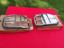 Ford 1968 Galaxie Xl-ltd Tail Lamp Bezels Pair Nos C8az-13489-f