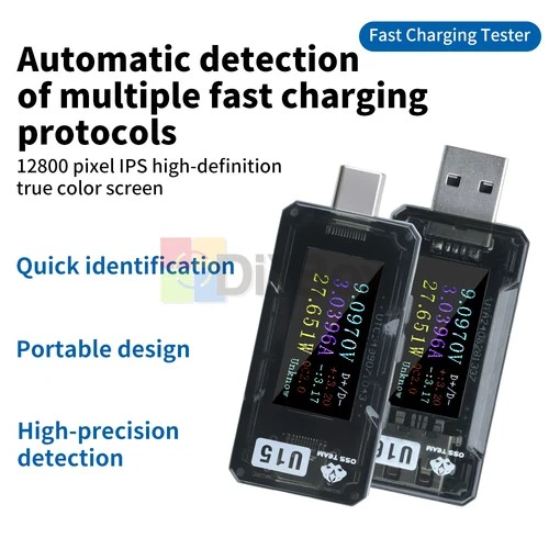 USB Digital Voltage Current Meter Power Capacity Tester 4-25V5A Charger Detector