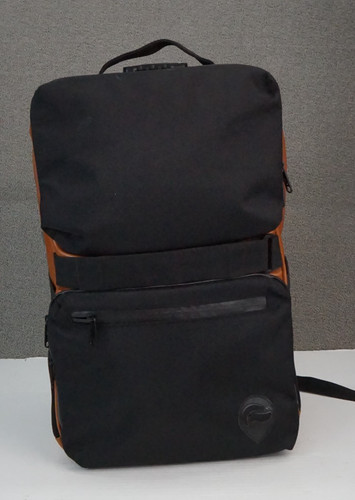 Skunk SoHo Smell Proof Weather Proof Backpack Black W/Brown Leather