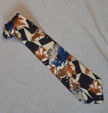 Zylos George Mechado Abstract Floral Pattern Silk made in USA 56" Long 3 3/4" W