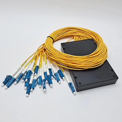 LC/UPC Connector SM 1M 1×8 Fiber Optic Splitter 1X2 1X4 1X16 Optical PLC Box ABS