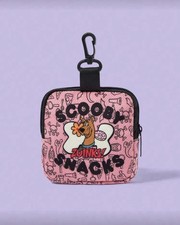 New 4  SCOOBY DOO Keychain ZIPPER POUCH Key Ring PURSE CHARM Wallet SNACKS Pink