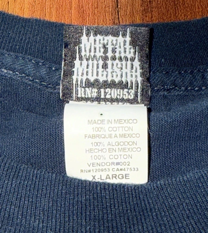 Camiseta Gráfica Vintage Metal Mulisha Live Fast-Die Last Motocross Dirtbike Talla XL Foto 2 de 4