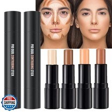 4 Colors Cream Contour Sticks Makeup Kit, Primer Face Highlighter Contouring