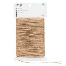 G2PLUS 2mm 2 Ply Natural Jute Twine String, 164Ft Craft 164ft, Brown