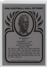 1988-2013 Pro Football Hall of Fame Metallic Bob Waterfield HOF 0b5