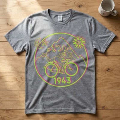 Bicycle Day 1943 T-Shirt Funny Bicycle Tee LSD Acid Dr Albert Hofmann T Shirt