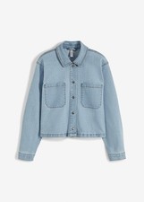 Jeansjacke im Oversized-Look Gr. 42 Hellblau Denim Damen Jeans-Jacke Blazer Neu*