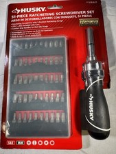 Juego de destornilladores de trinquete Husky 51 piezas agarre cómodo reversible 578 621