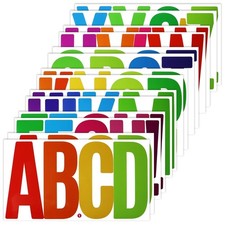 78 Large Alphabet Stickers, 14 Sheets 6 Inch Self-Adhesive Vinyl Letters Stic...