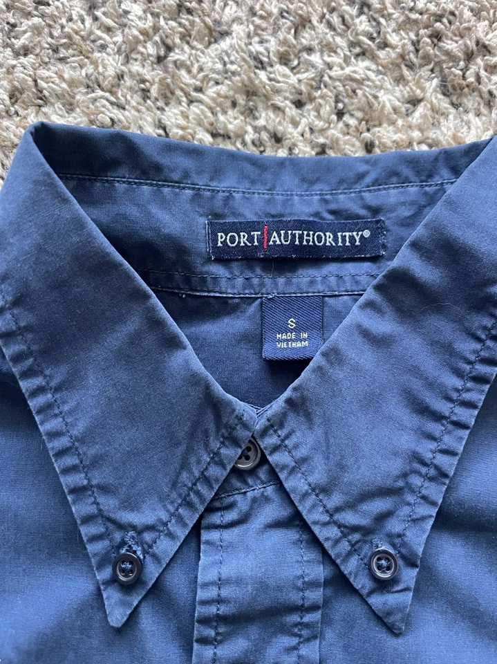 Apple Employee Shirt Mens Small Blue Button Down Long Sleeve - Image 3 of 4