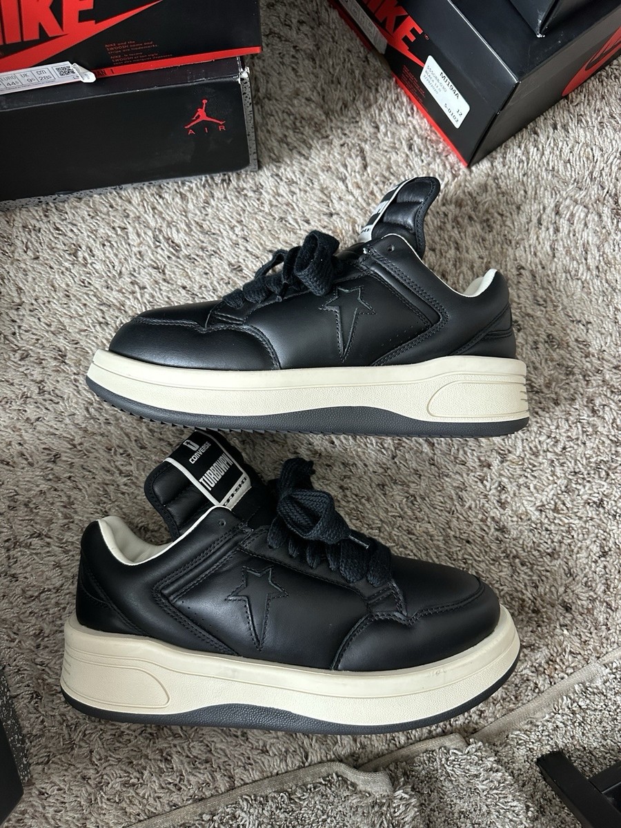 Size 10-Converse Rick Owens X Drkshdw Turbowpn Low 